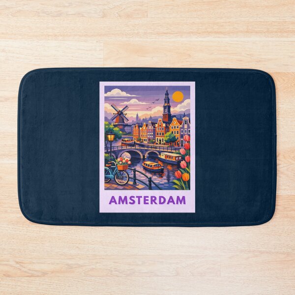 Item preview, 45 Amsterdam At Sunset - Postcard designed and sold by brigivantmh.
