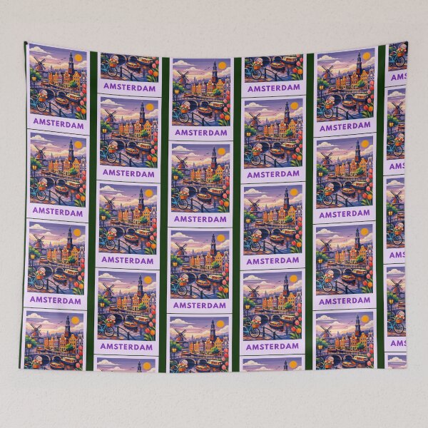 Item preview, 45 Amsterdam At Sunset - Postcard designed and sold by brigivantmh.