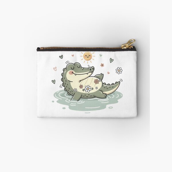 Item preview, Flower Crocodile In Water Pocket Creatures Cute Animal designed and sold by Panom Suavichien.