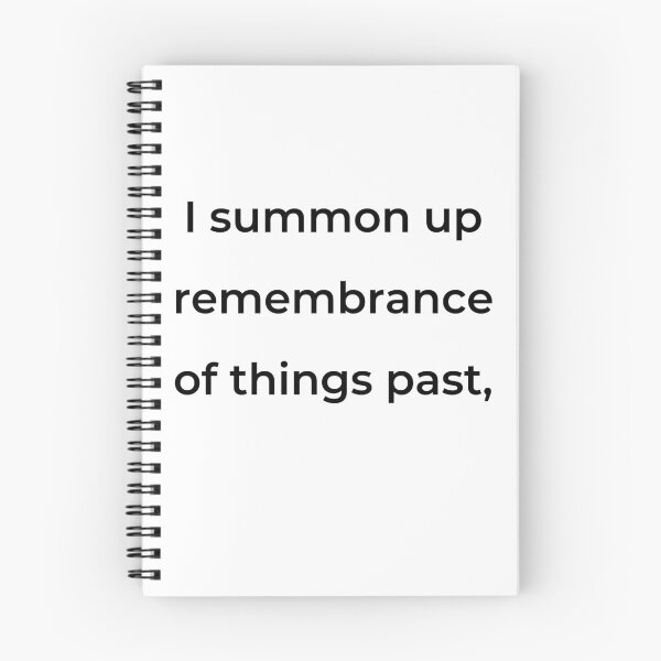 Item preview, "I summon up remembrance of things past," - print black designed and sold by ariksworld.