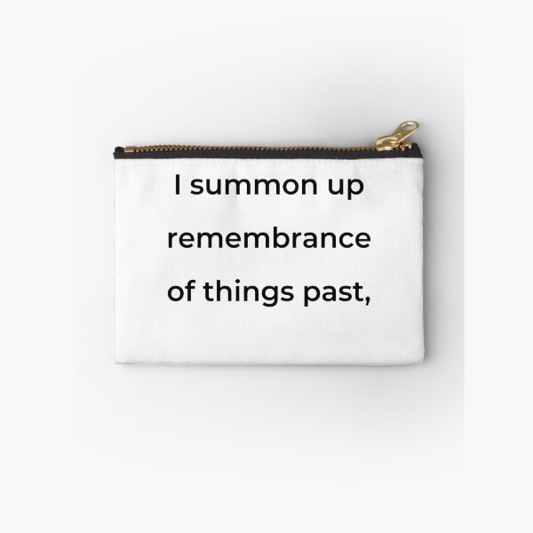 Item preview, "I summon up remembrance of things past," - print black designed and sold by ariksworld.