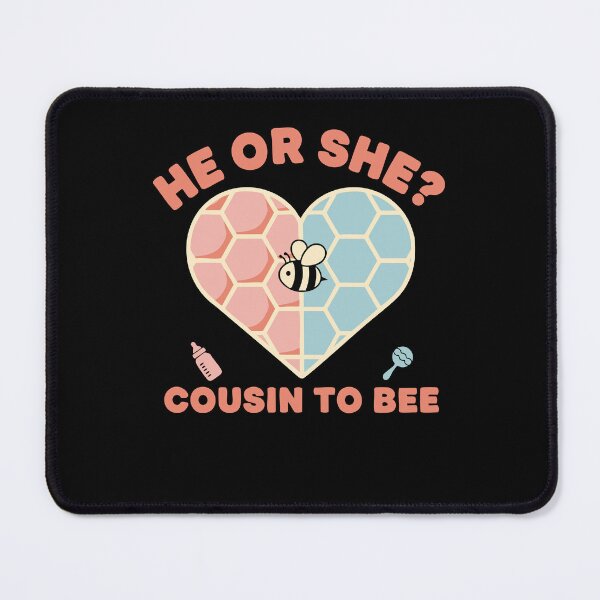 Item preview, Gender Reveal He Or She Cousin To Bee Baby Shower designed and sold by LuminOrb.