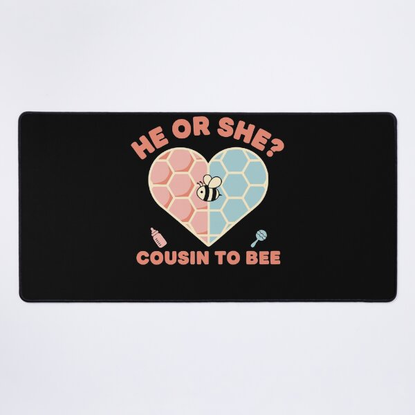 Item preview, Gender Reveal He Or She Cousin To Bee Baby Shower designed and sold by LuminOrb.