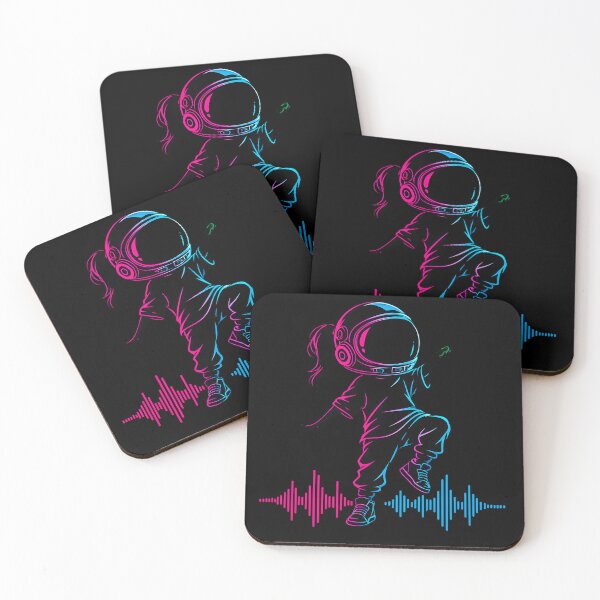 Item preview, Neon Cosmic Dancer Sci-Fi Gamer Art designed and sold by GlitchRaven.