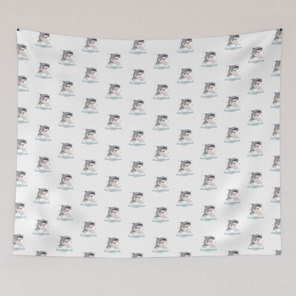 Item preview, Cool Dolphin Over Rainbow Pocket Creatures Funny Animal  designed and sold by Panom Suavichien.
