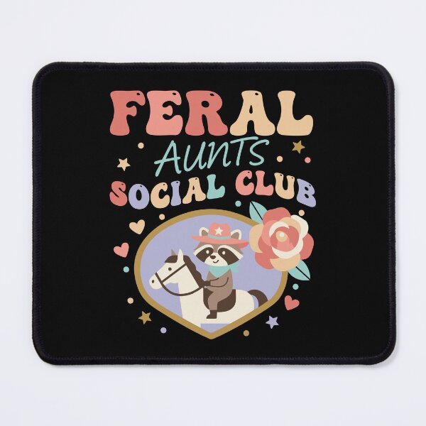 Item preview, Gender Reveal Feral Aunts Social Club Team Pink designed and sold by LuminOrb.