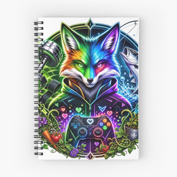 Item preview, Rainbow Fox Hobby Gamer designed and sold by InkNovaLab.