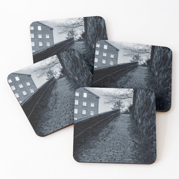Item preview, A Snicket in Halifax Dean Clough Black and White Mill Photography designed and sold by ArtworkNorth.