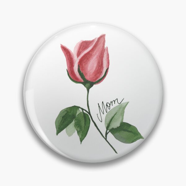Item preview, Mom Pink Rose Watercolour designed and sold by LLilyArt.