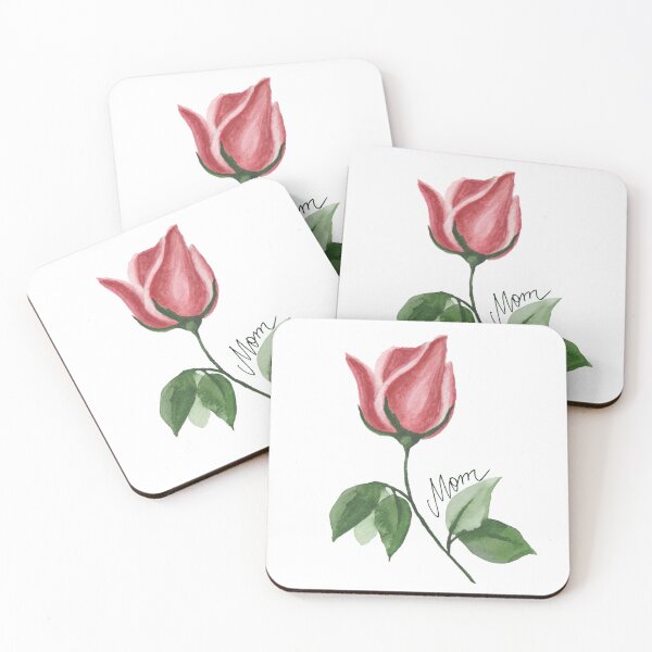 Item preview, Mom Pink Rose Watercolour designed and sold by LLilyArt.
