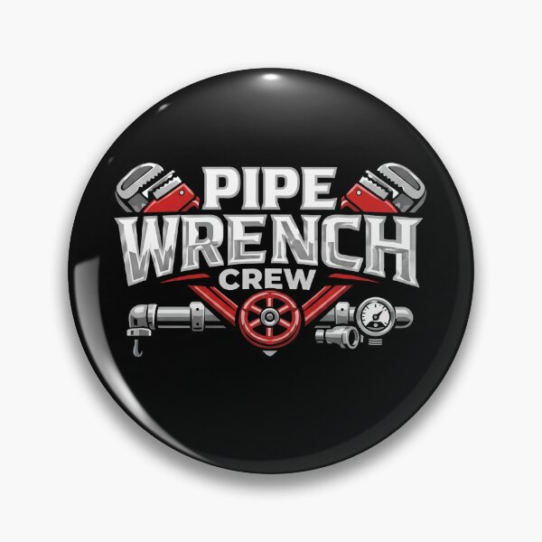 Item preview, Pipe Wrench Crew Professional Plumber and Tradesman Logo designed and sold by haitrieuic96.