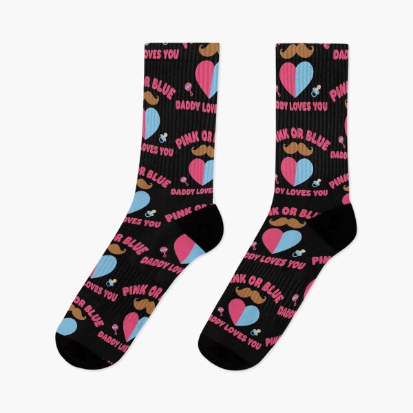 Item preview, Gender Reveal Baby Shower Pink Or Blue Daddy Loves designed and sold by LuminOrb.