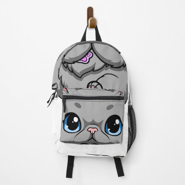 Item preview, Cute Grey Persian Cat Begging Kawaii Chibi Kitten designed and sold by el.azraq.