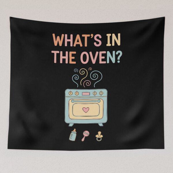 Item preview, Gender Reveal Whats In The Oven Baby Shower designed and sold by LuminOrb.