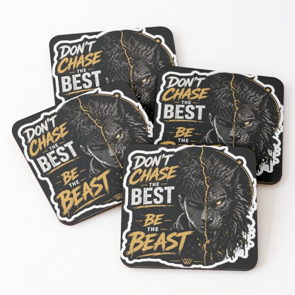 Item preview, Don’t Chase the Best — Be the Beast | Minimal Dark Aesthetic Sticker designed and sold by Ashutoshwarade.