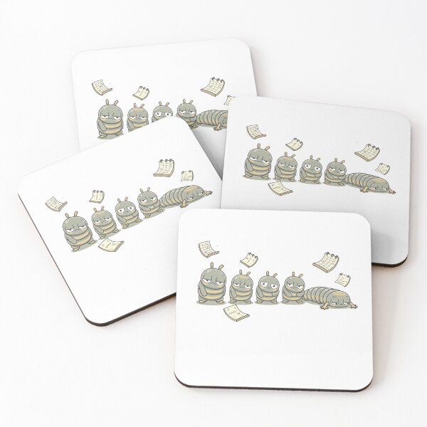 Item preview, Bookworm Caterpillar Squad Pocket Creatures Cute Animal  designed and sold by Panom Suavichien.