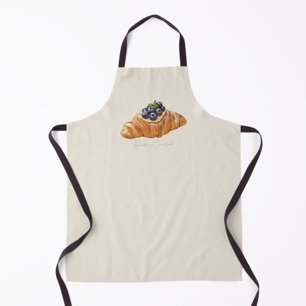 Item preview, French Bakery Pastries | Blueberry Croissant Art designed and sold by simplepaperplan.