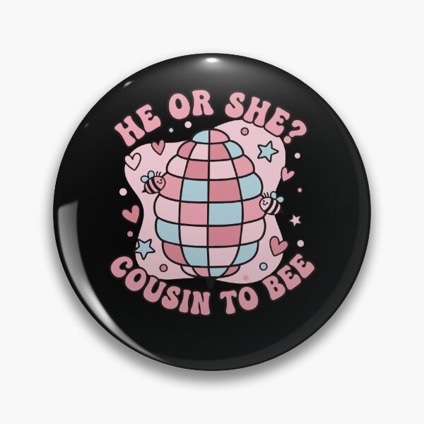 Item preview, Gender Reveal He Or She Cousin To Bee Baby Shower designed and sold by LuminOrb.