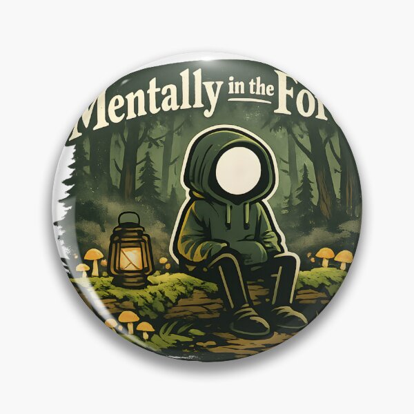 Item preview, Mentally in the Forest Cozy Stickman Forestcore Introvert Aesthetic Nature Lover Art designed and sold by StickyGuys.