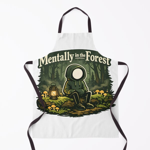 Item preview, Mentally in the Forest Cozy Stickman Forestcore Introvert Aesthetic Nature Lover Art designed and sold by StickyGuys.