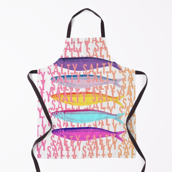 Item preview, Neon salty sardines, gradient text designed and sold by InkRiot Studios.