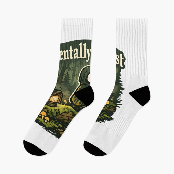Item preview, Mentally in the Forest Cozy Stickman Forestcore Introvert Aesthetic Nature Lover Art designed and sold by StickyGuys.