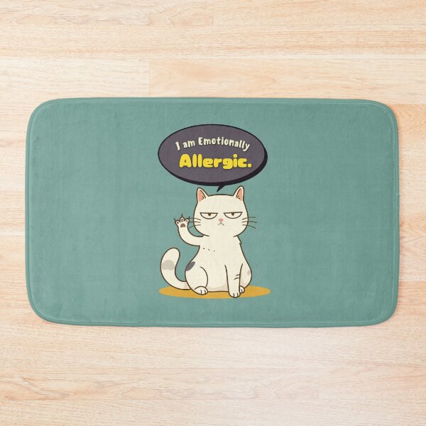 Item preview, Emotionally Allergic Cat designed and sold by Wobble Studio.