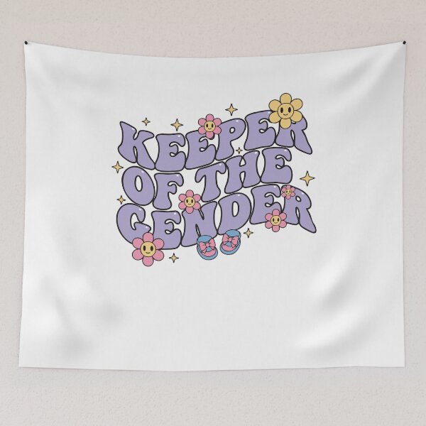 Item preview, Gender reveal Keeper Of The Gender baby shower designed and sold by LuminOrb.