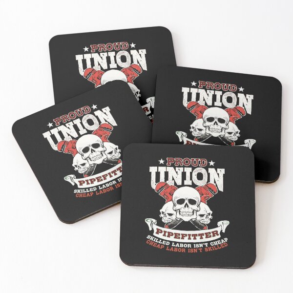 Item preview, Proud Union Pipefitter - Skilled Labor Skull & Wrenches Vintage Design designed and sold by haitrieuic96.