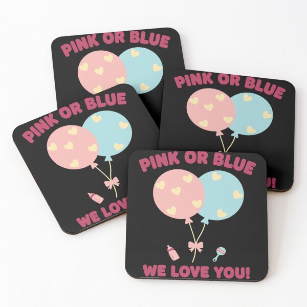Item preview, Gender Reveal Pink Or Blue We Love You Baby Shower designed and sold by LuminOrb.