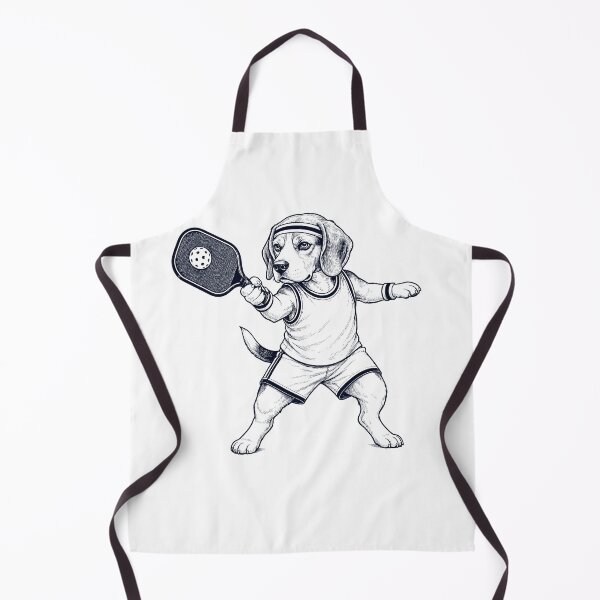 Item preview, Vintage Beagle Playing Pickleball Player Dog Lover designed and sold by DoodleTortle.