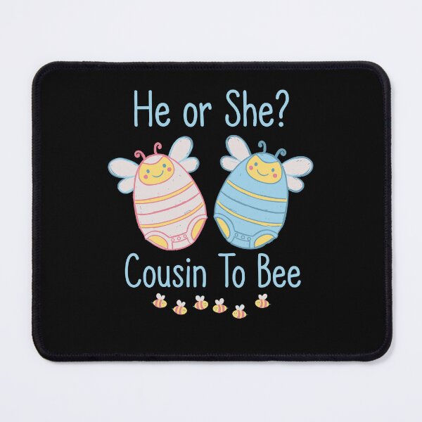 Item preview, Gender Reveal He Or She Cousin To Bee Baby Shower designed and sold by LuminOrb.