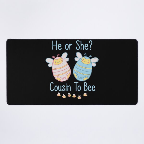 Item preview, Gender Reveal He Or She Cousin To Bee Baby Shower designed and sold by LuminOrb.