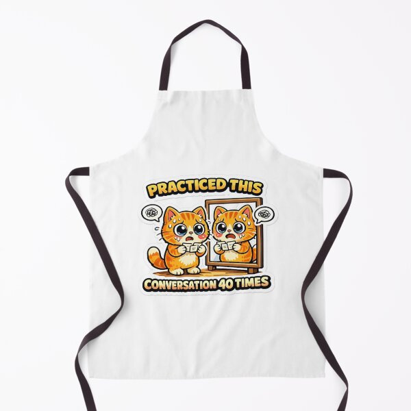 Item preview, Funny Cat Practiced Conversation Social Anxiety Gift designed and sold by Gentlestate.