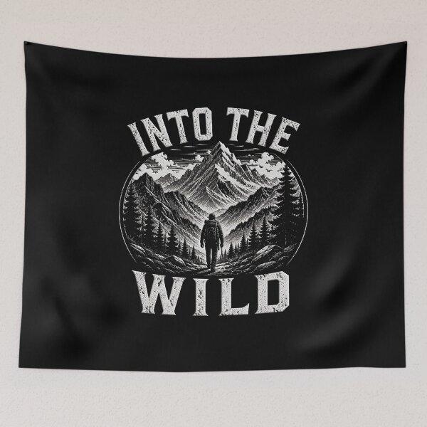 Item preview, Into The Wild Hiking Shirt Mountain Adventure Outdoor Design designed and sold by Jt41.