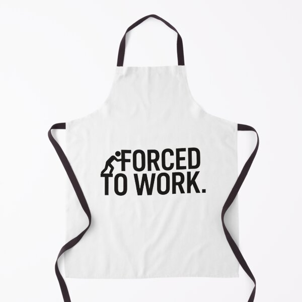 Item preview, Forced to Work Funny Anti Work Job Humor Minimalist Quote designed and sold by darkminimalprints.