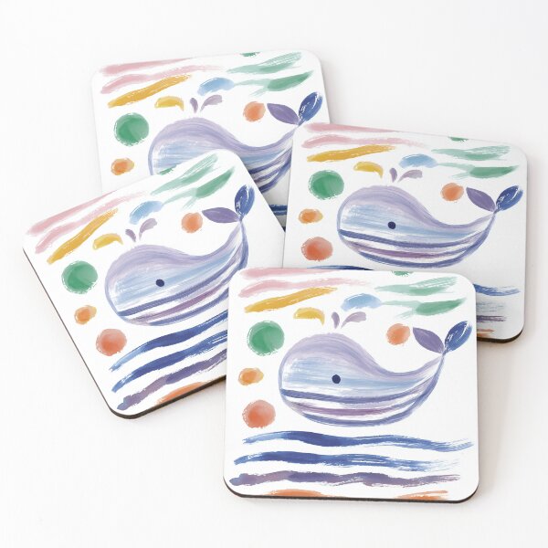 Item preview, Colorful Whale with Brush Strokes designed and sold by lautir.