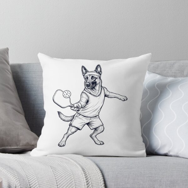 Item preview, Vintage Belgian Malinois Playing Pickleball Player Dog Lover designed and sold by DoodleTortle.