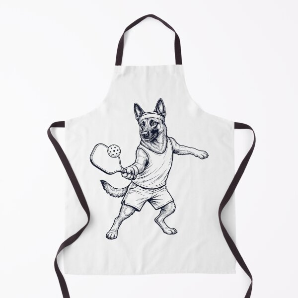 Item preview, Vintage Belgian Malinois Playing Pickleball Player Dog Lover designed and sold by DoodleTortle.