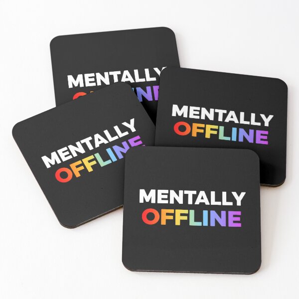 Item preview, Mentally Offline Funny Burnout Introvert Quote Design designed and sold by Kavya Art.