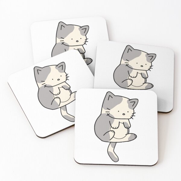 Item preview, Cute grey and white kitten designed and sold by enbeety.