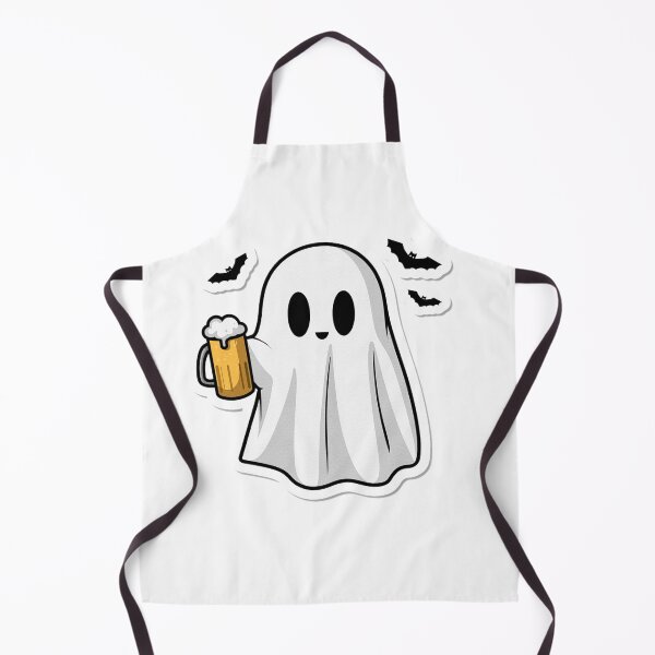 Item preview, Spooky Ghost Cheers – Halloween Beer Mug Sticker designed and sold by ClickToSticker.