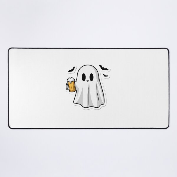 Item preview, Spooky Ghost Cheers – Halloween Beer Mug Sticker designed and sold by ClickToSticker.