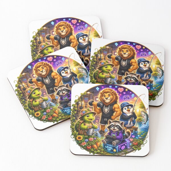 Item preview, Cute Animal Hobby Squad designed and sold by InkNovaLab.