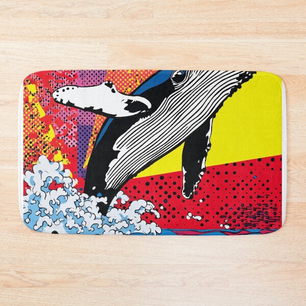 Item preview, Pop Art Whale Breach designed and sold by lautir.