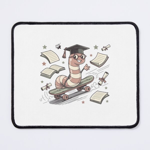 Item preview, Graduate Worm On Skateboard Pocket Creatures Funny Animal designed and sold by Panom Suavichien.