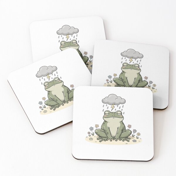 Item preview, Rainy Cloud Frog Pocket Creatures Cute Animal designed and sold by Panom Suavichien.