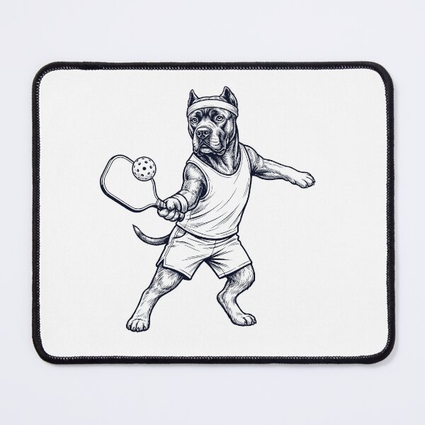 Item preview, Vintage Cane Corso Playing Pickleball Player Dog Lover designed and sold by DoodleTortle.