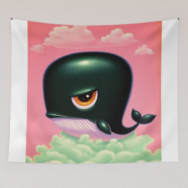 Item preview, Cartoon Whale in the Clouds designed and sold by lautir.
