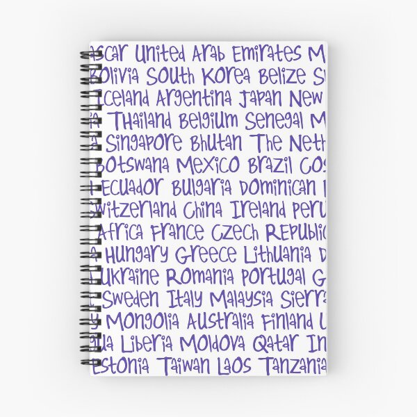 Item preview, Countries in Purple designed and sold by UnderwaterSky.
